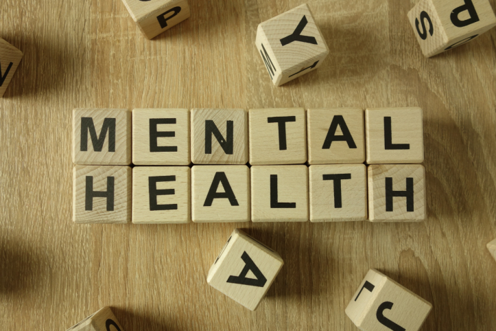 building blocks spelling out Mental Health
