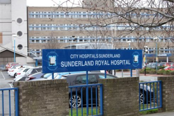 Front of the Sunderland Royal Hospital