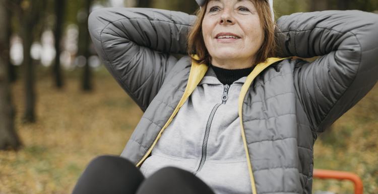 Woman exercising