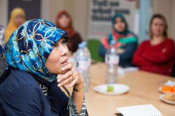 Women at a Healthwatch event