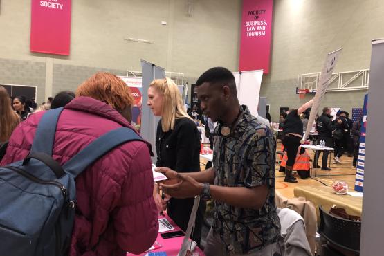 volunteer information stand