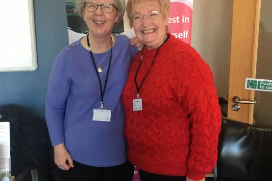 Healthwatch volunteers smiling at the camera